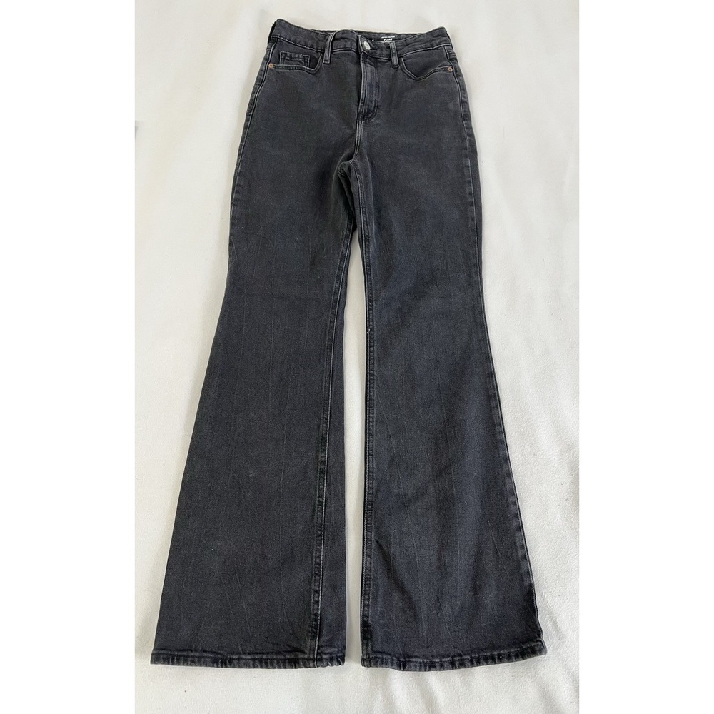 Old Navy Higher High Rise Flare Jeans Black Sz 4 Women's